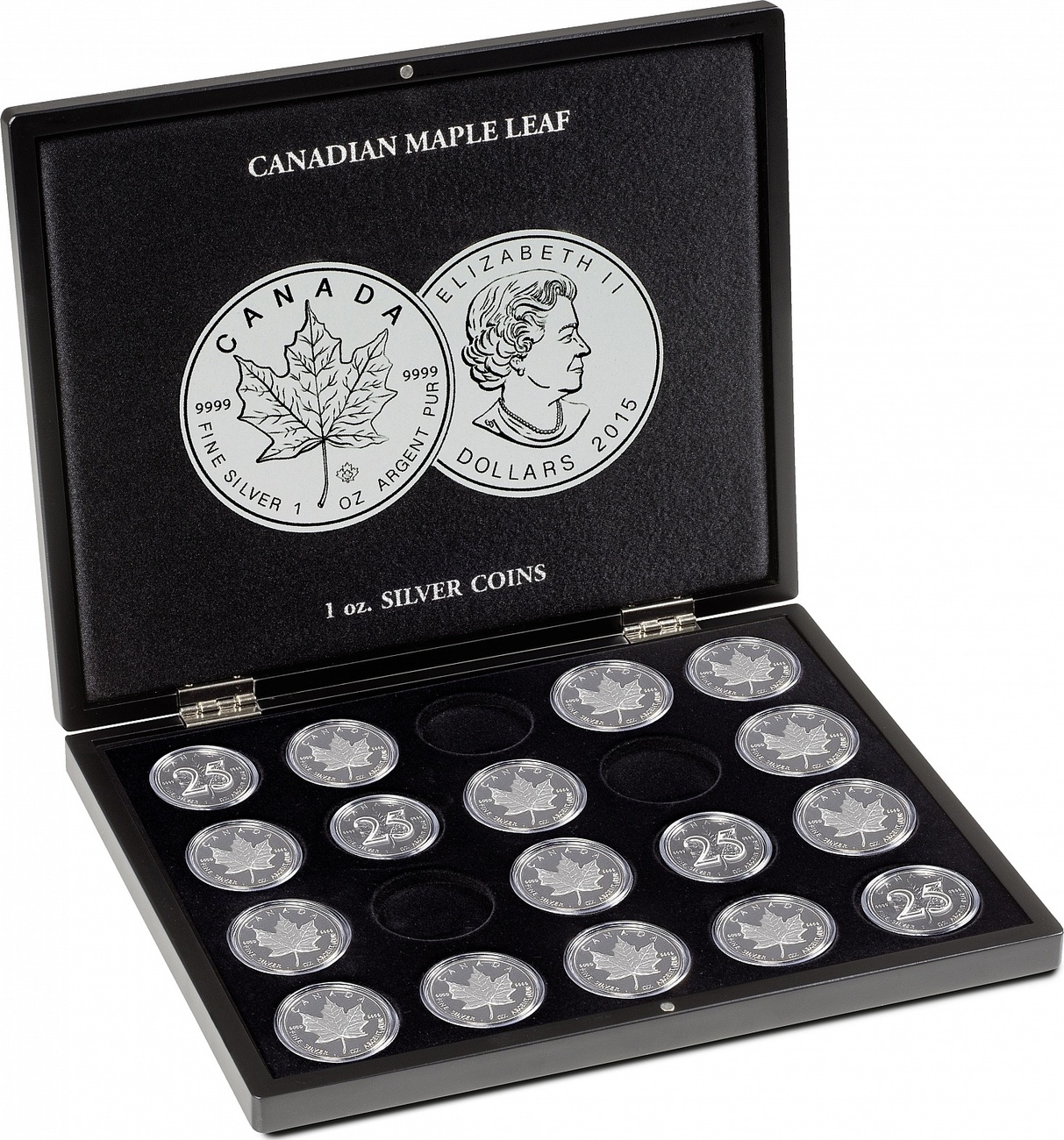 Луксозна кутия VOLTERRA за 20 броя монети Maple Leaf - Image 3