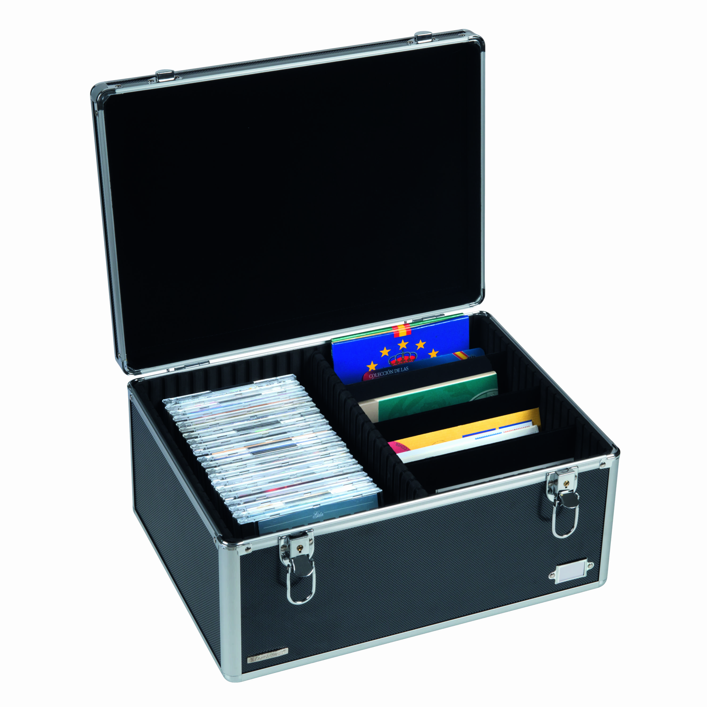 Колекционерски алуминиев куфар / кутия CARGO MULTI XL - Черен / сив - Image 4